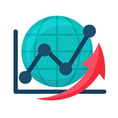 Big data analytics technology flat icons set with internet cloud and graphic analysis symbols abstract isolated illustration vector